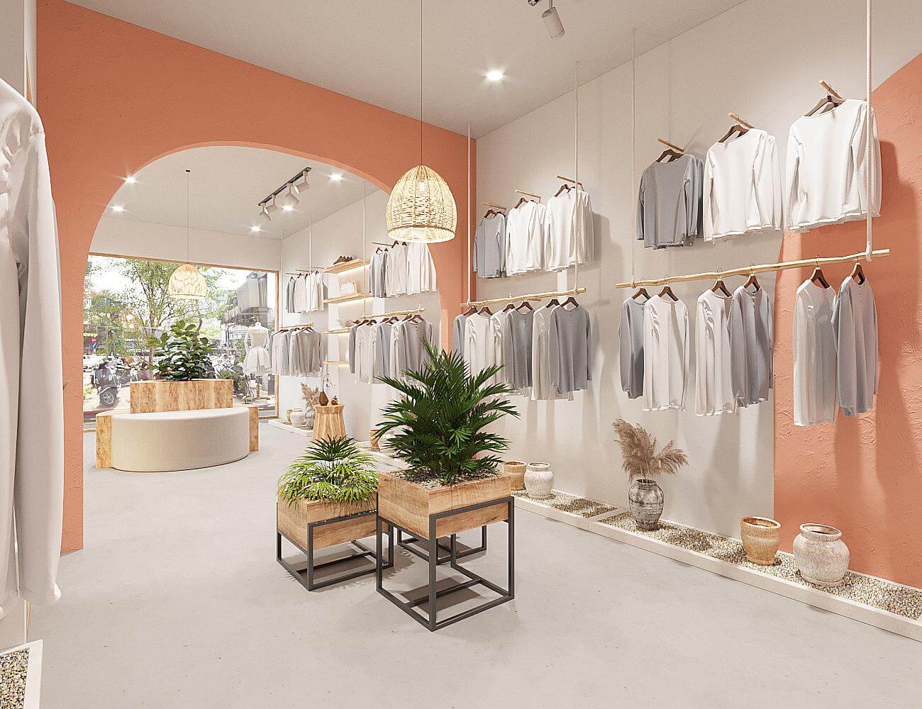 11+ mẫu thiết kế shop quần áo nữ nhỏ đẹp ấn tượng, không thể rời mắt 12