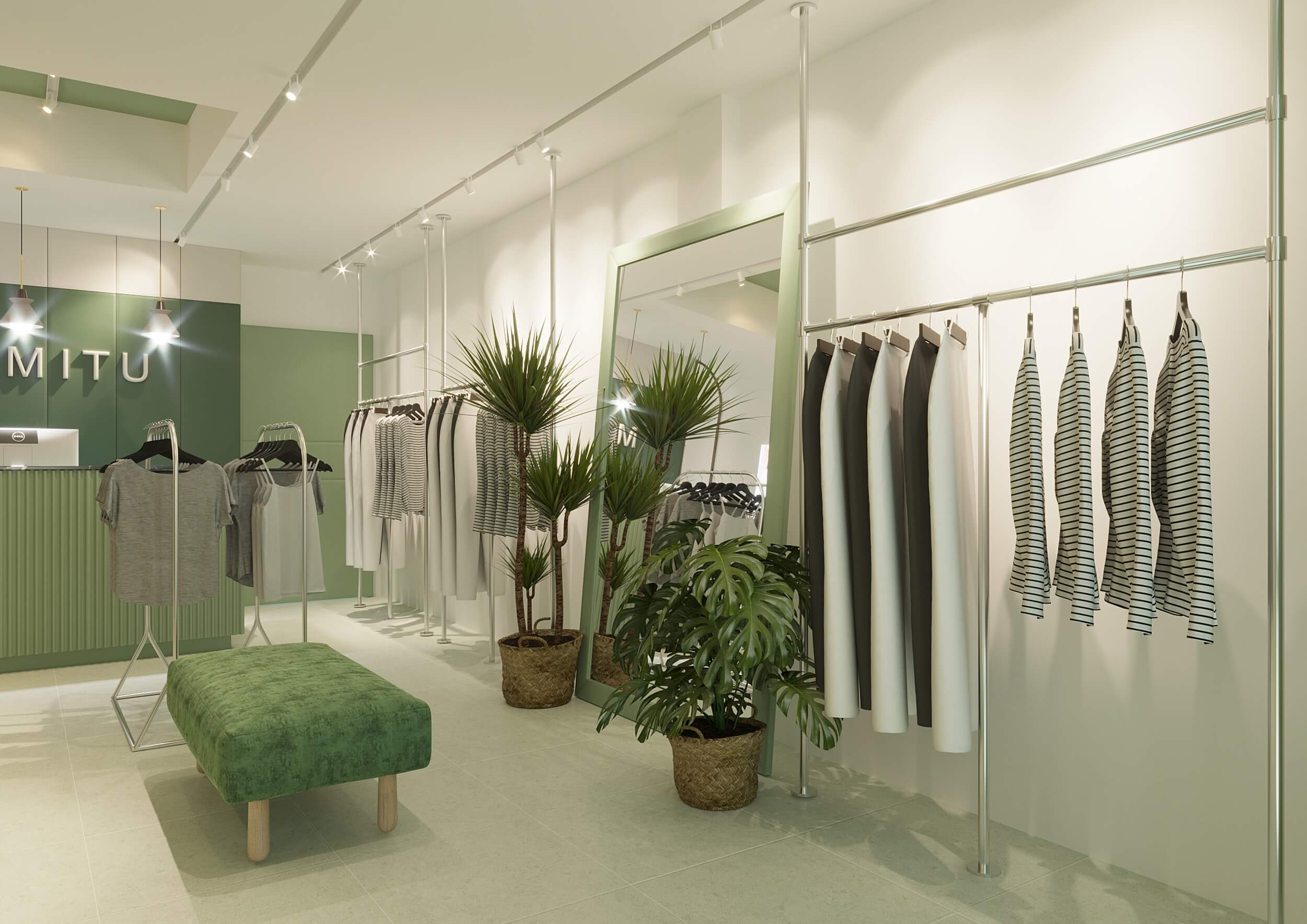 11+ mẫu thiết kế shop quần áo nữ nhỏ đẹp ấn tượng, không thể rời mắt 3