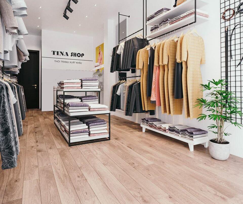 thiết kế cửa hàng quần áo nữ đẹp Pendecor
