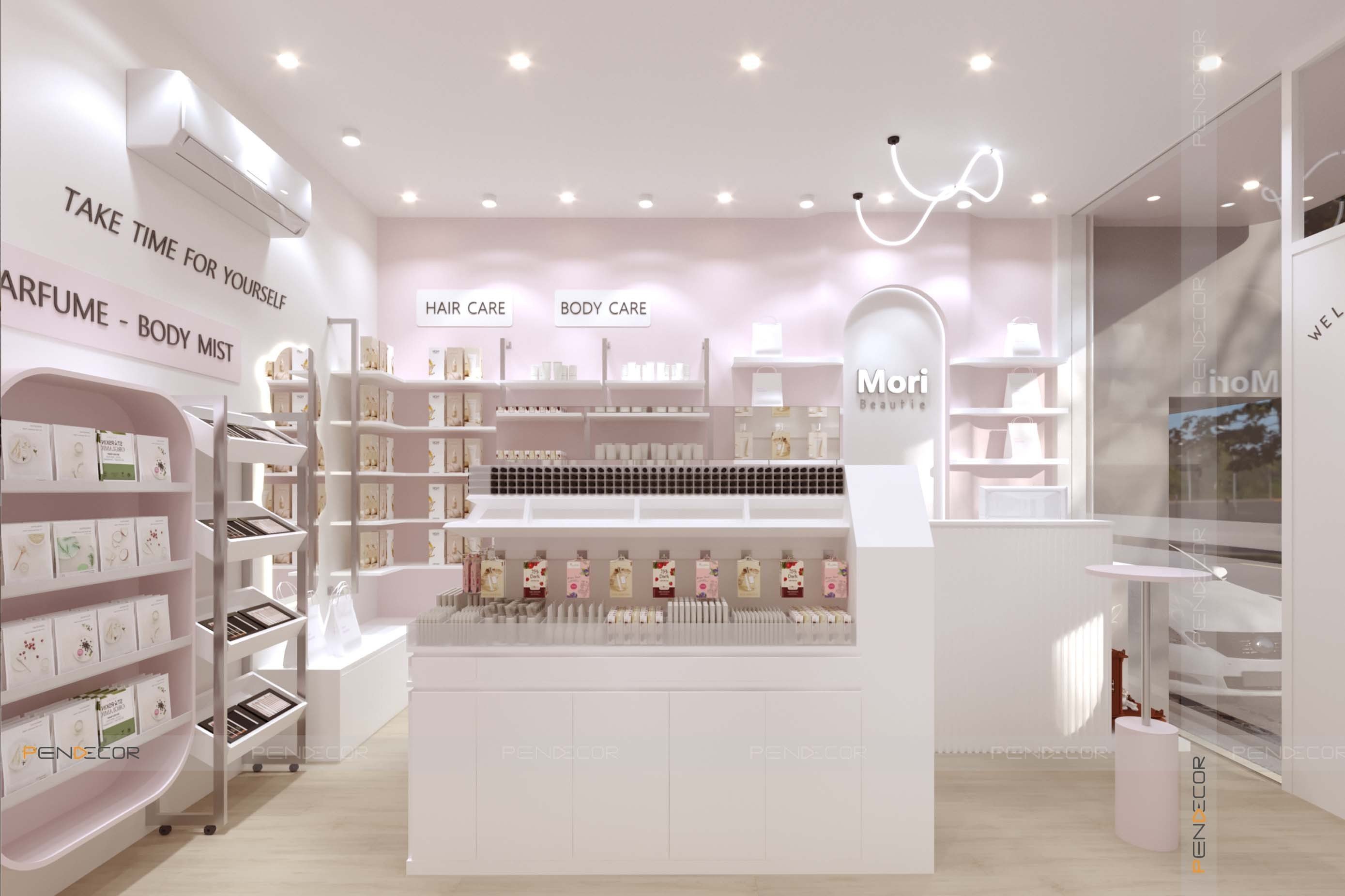 Thiết Kế Shop Mỹ Phẩm Mori Beautie