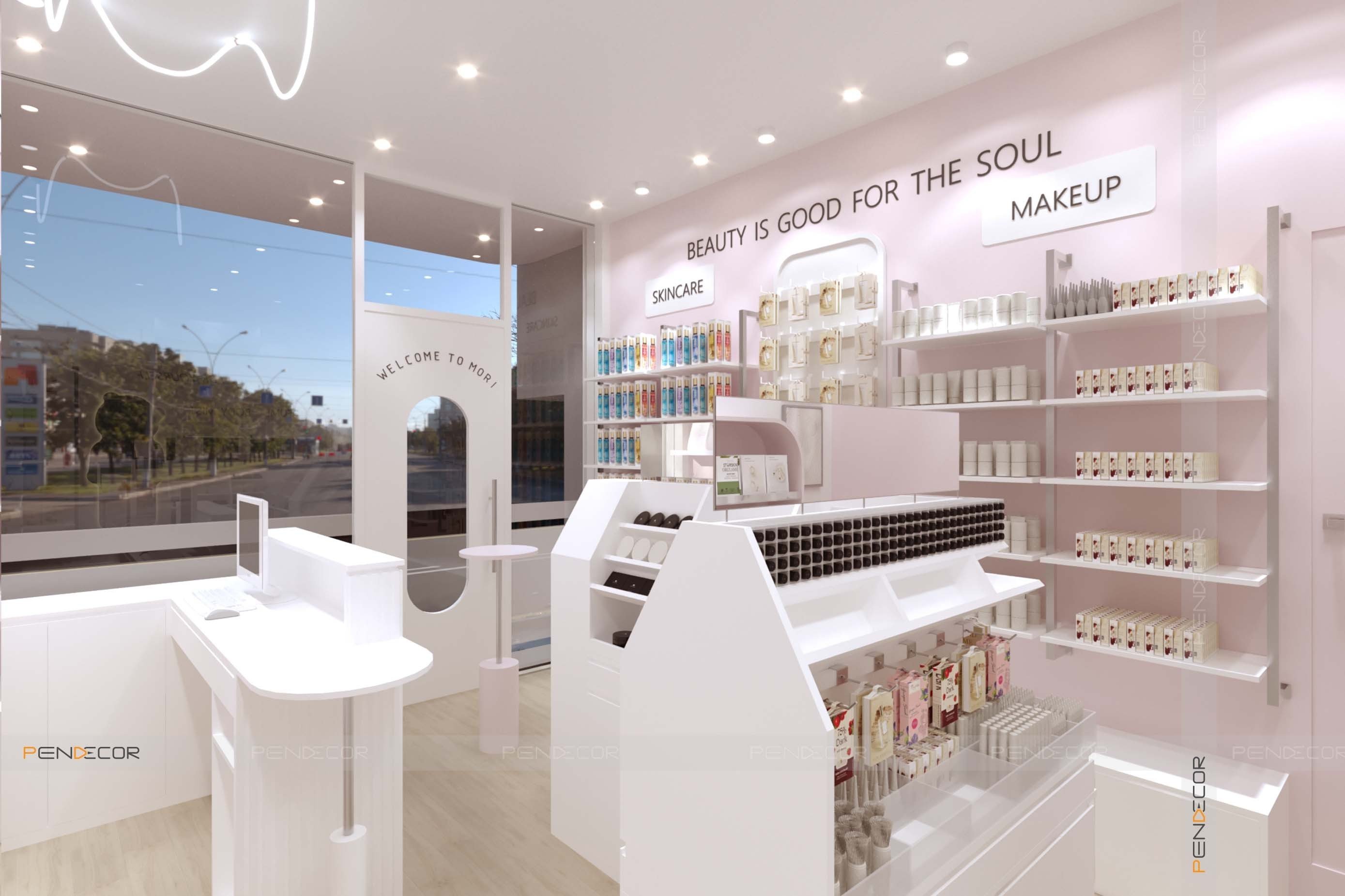 Thiết Kế Shop Mỹ Phẩm Mori Beautie