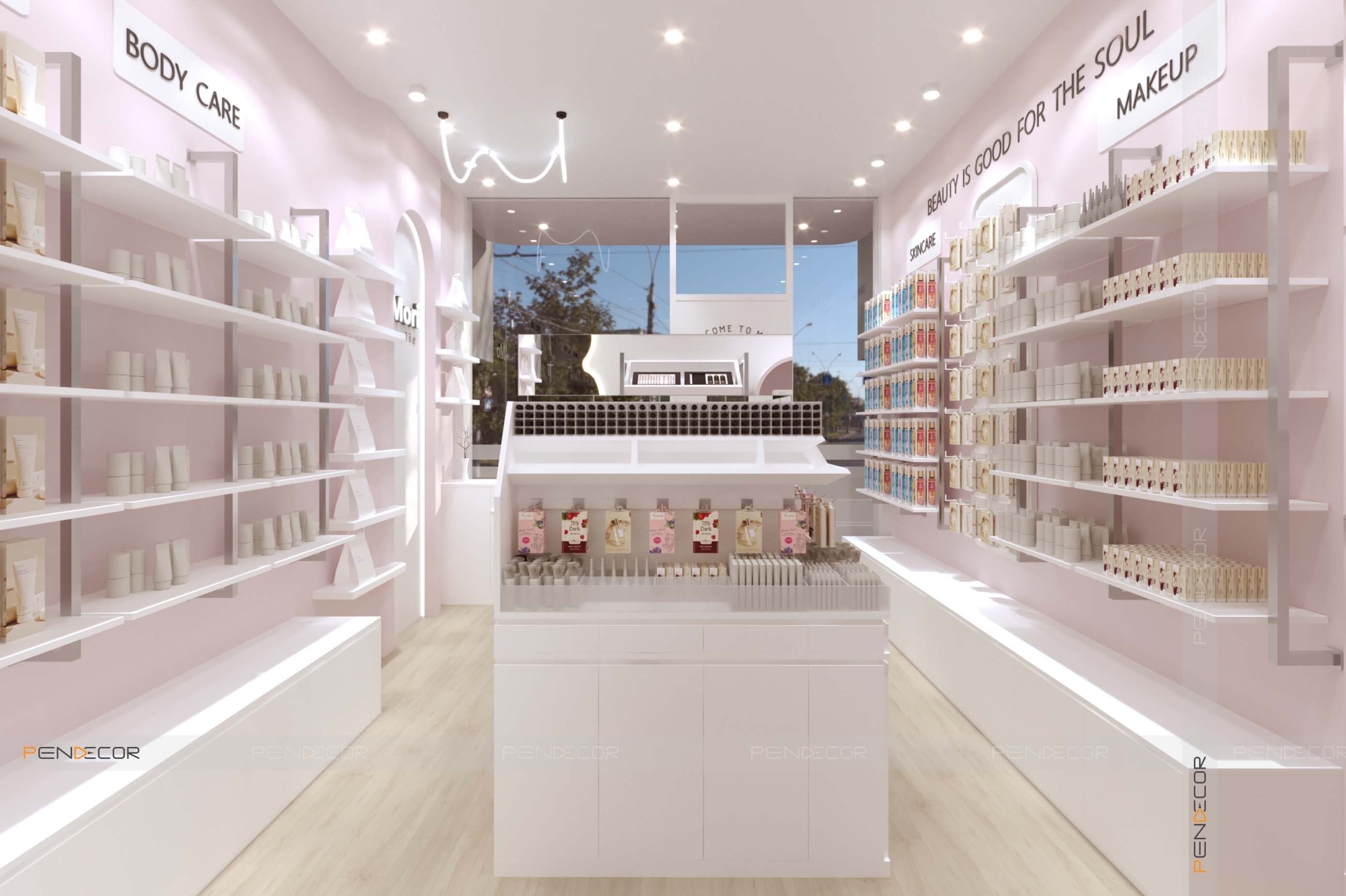 Thiết Kế Shop Mỹ Phẩm Mori Beautie