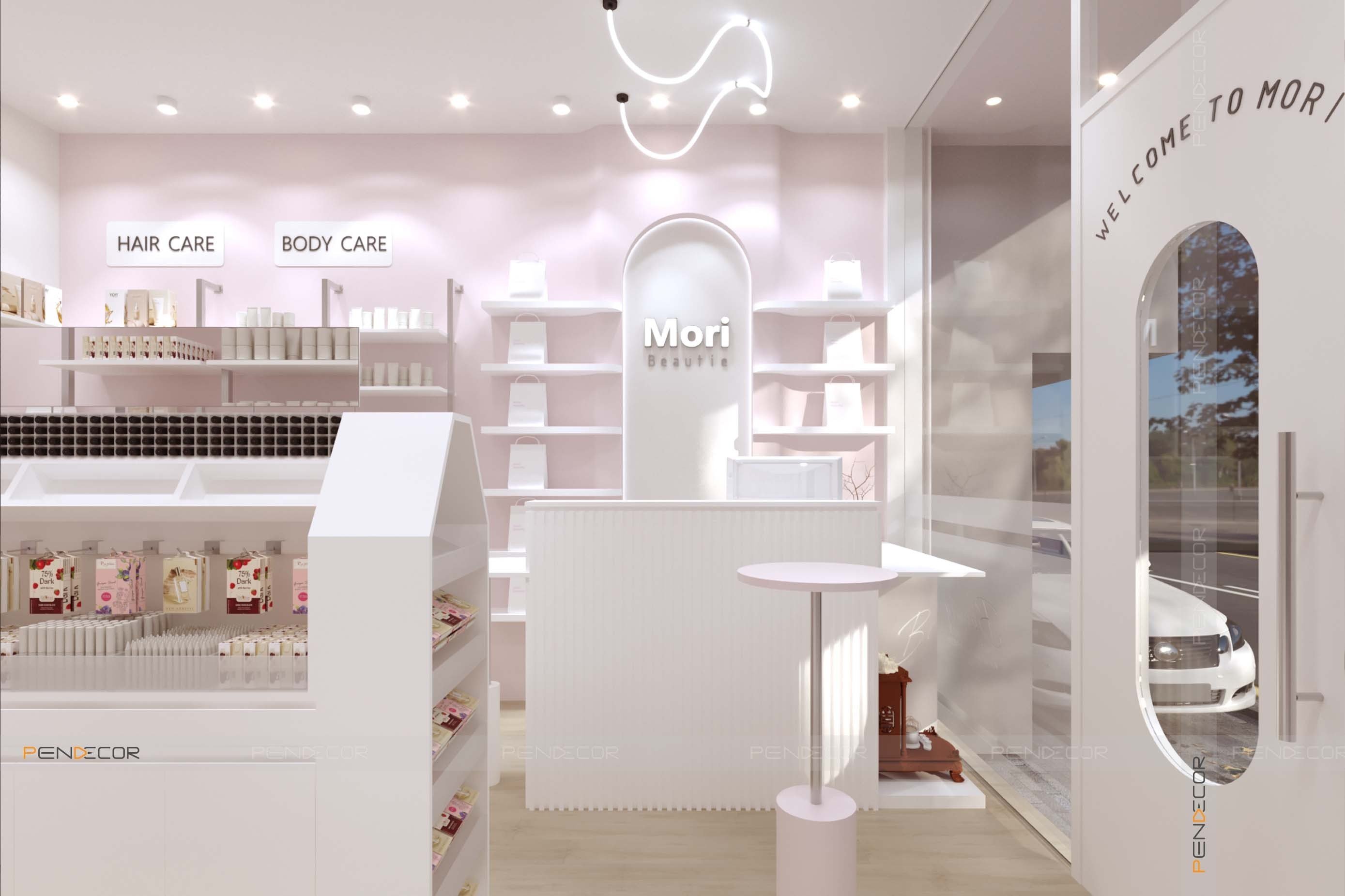Thiết Kế Shop Mỹ Phẩm Mori Beautie
