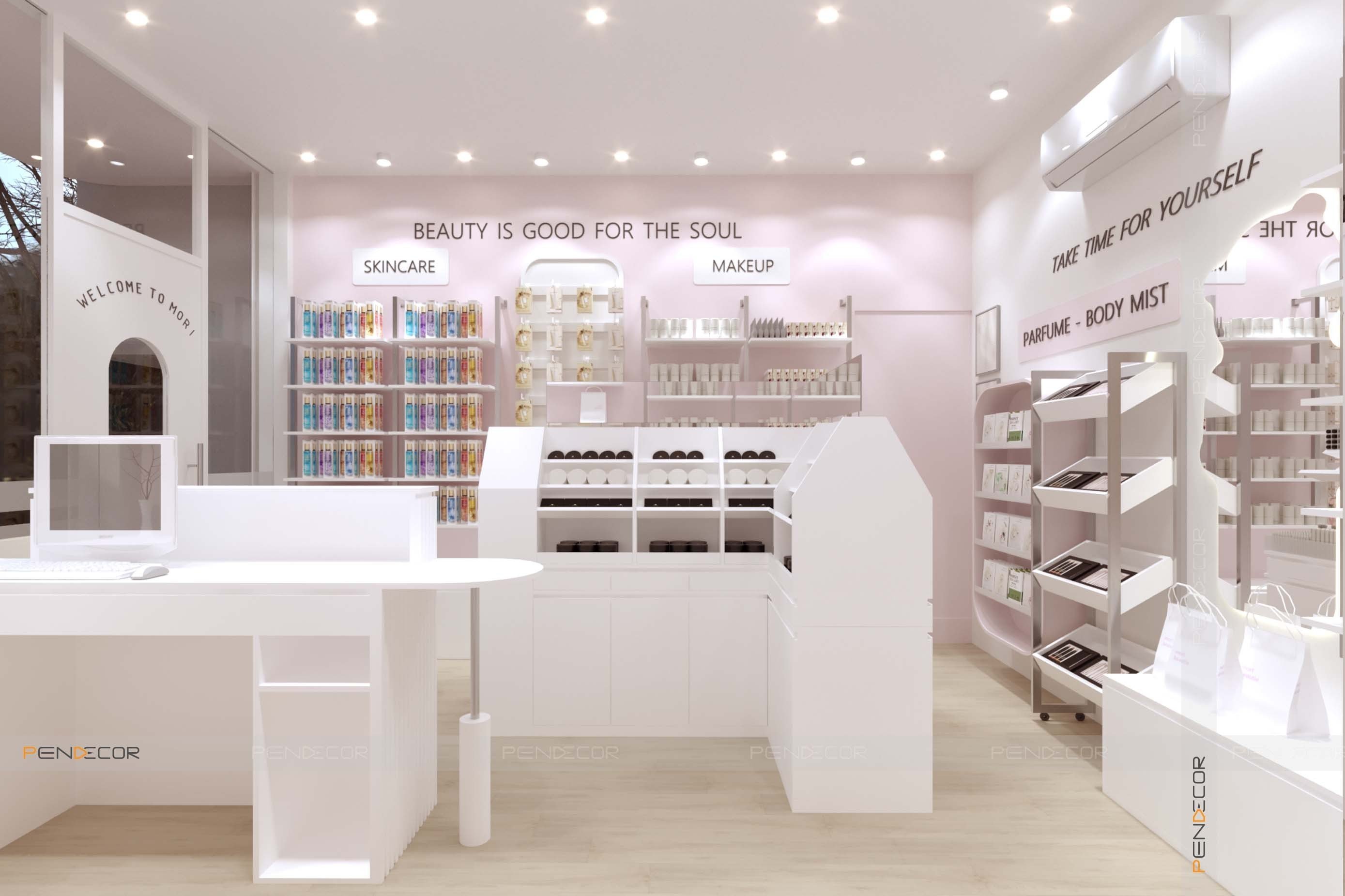 Thiết Kế Shop Mỹ Phẩm Mori Beautie