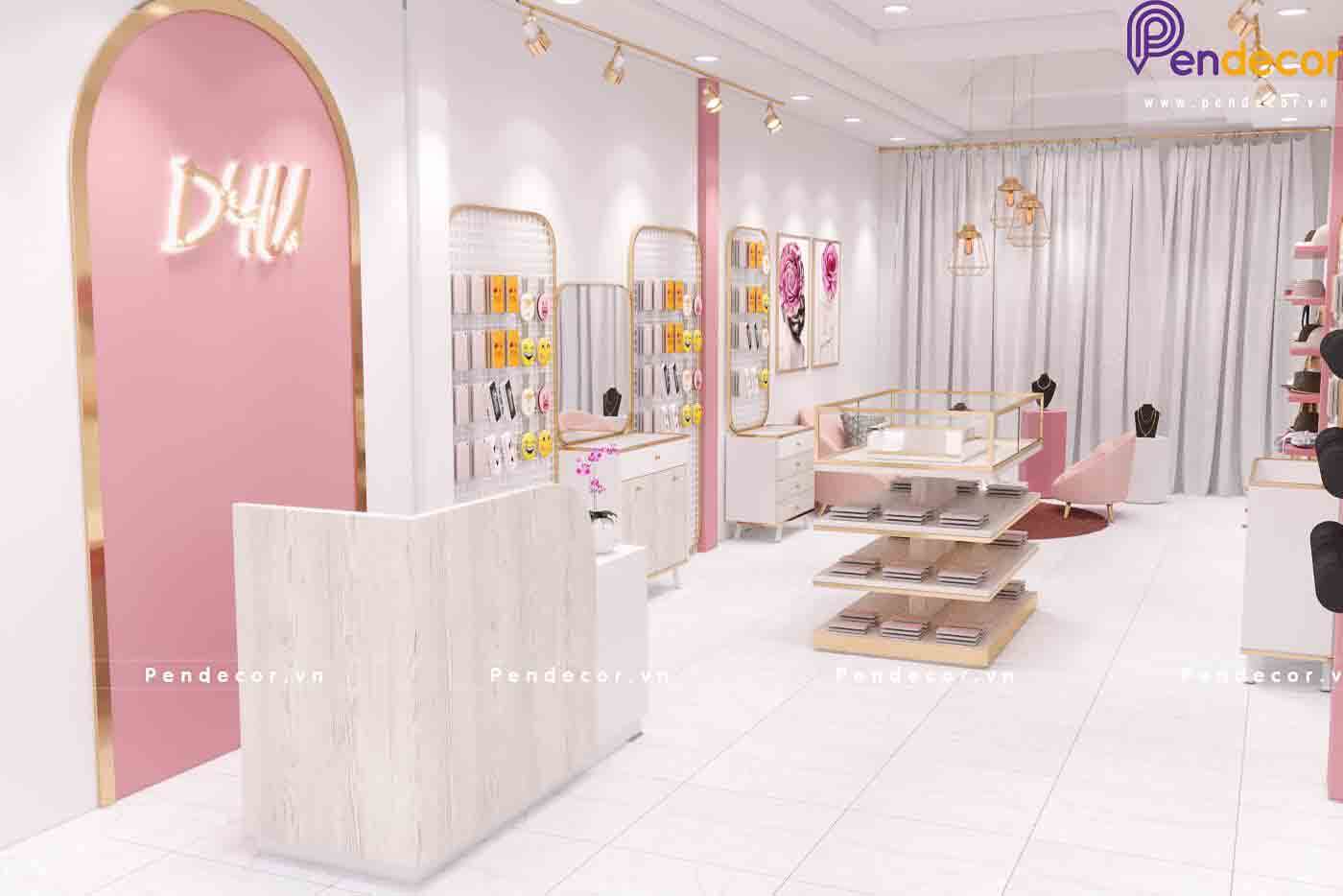 Mẫu thiết kế cửa hàng phụ kiện thời trang đẹp mãn nhãn không thể rời mắt - 1