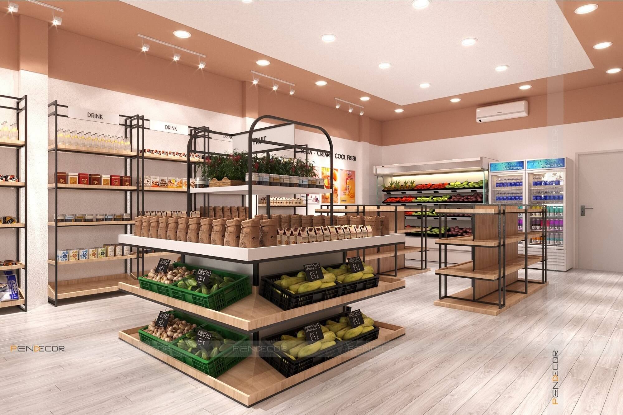 Thiết Kế Shop Thực Phẩm và Trái Cây Nhập Khẩu Win