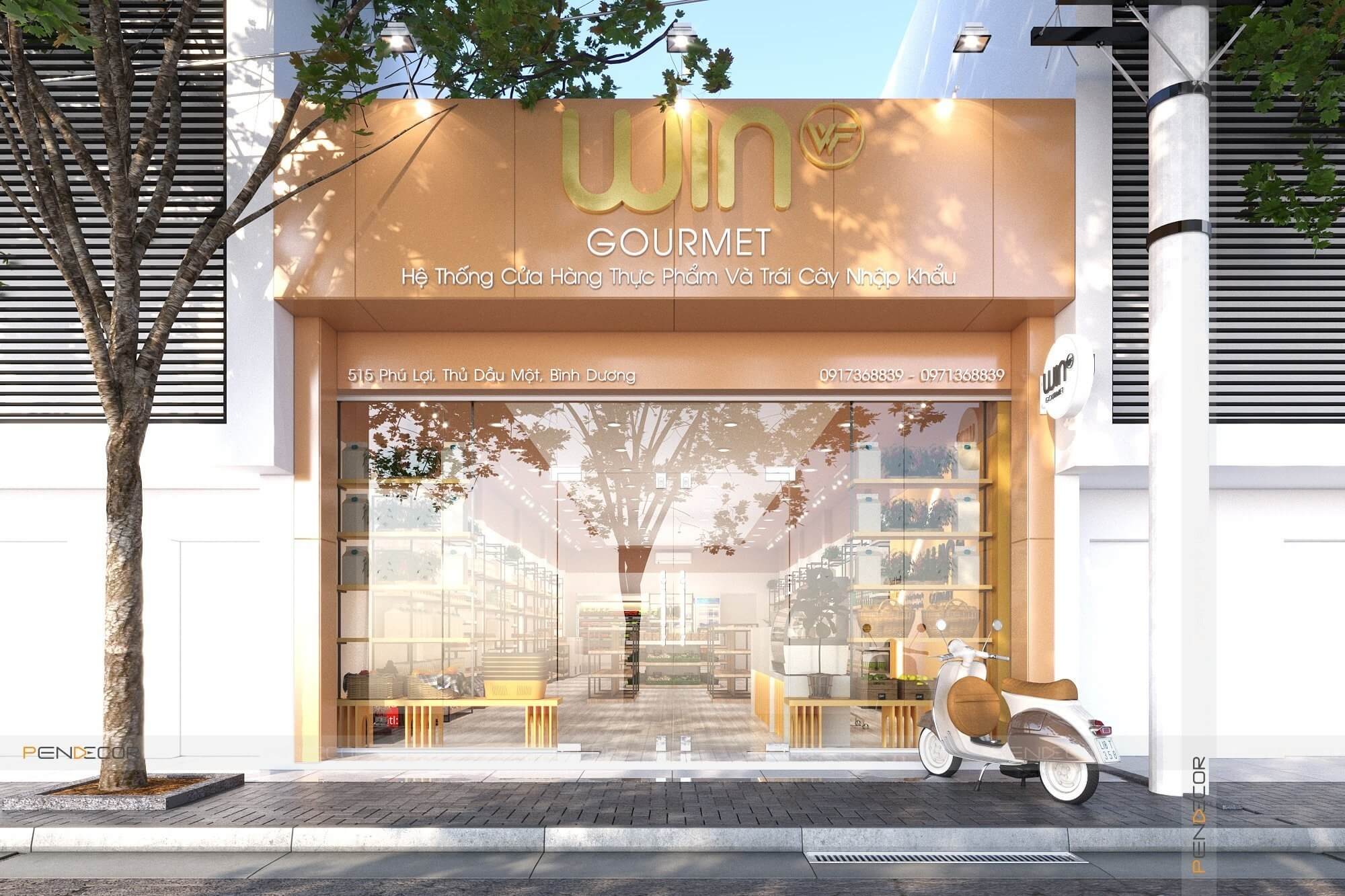 Thiết Kế Shop Thực Phẩm và Trái Cây Nhập Khẩu Win