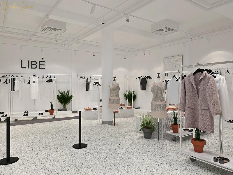 Những lưu ý khi thiết kế gian hàng bán quần áo Pendecor