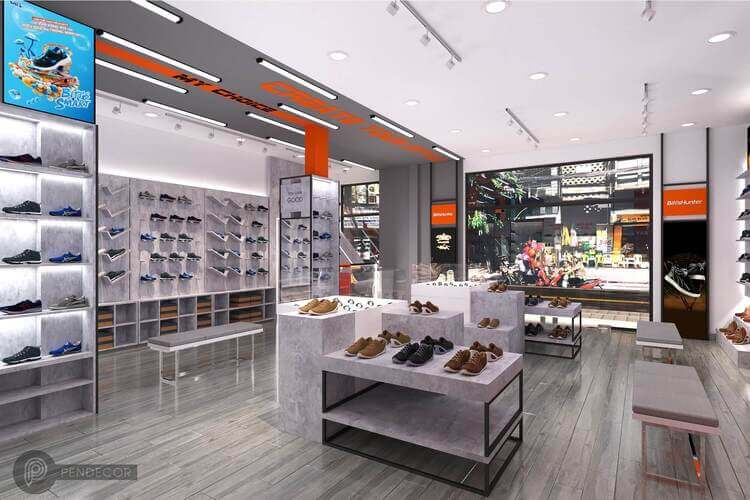 thiet ke cua hang giay nam Pendecor