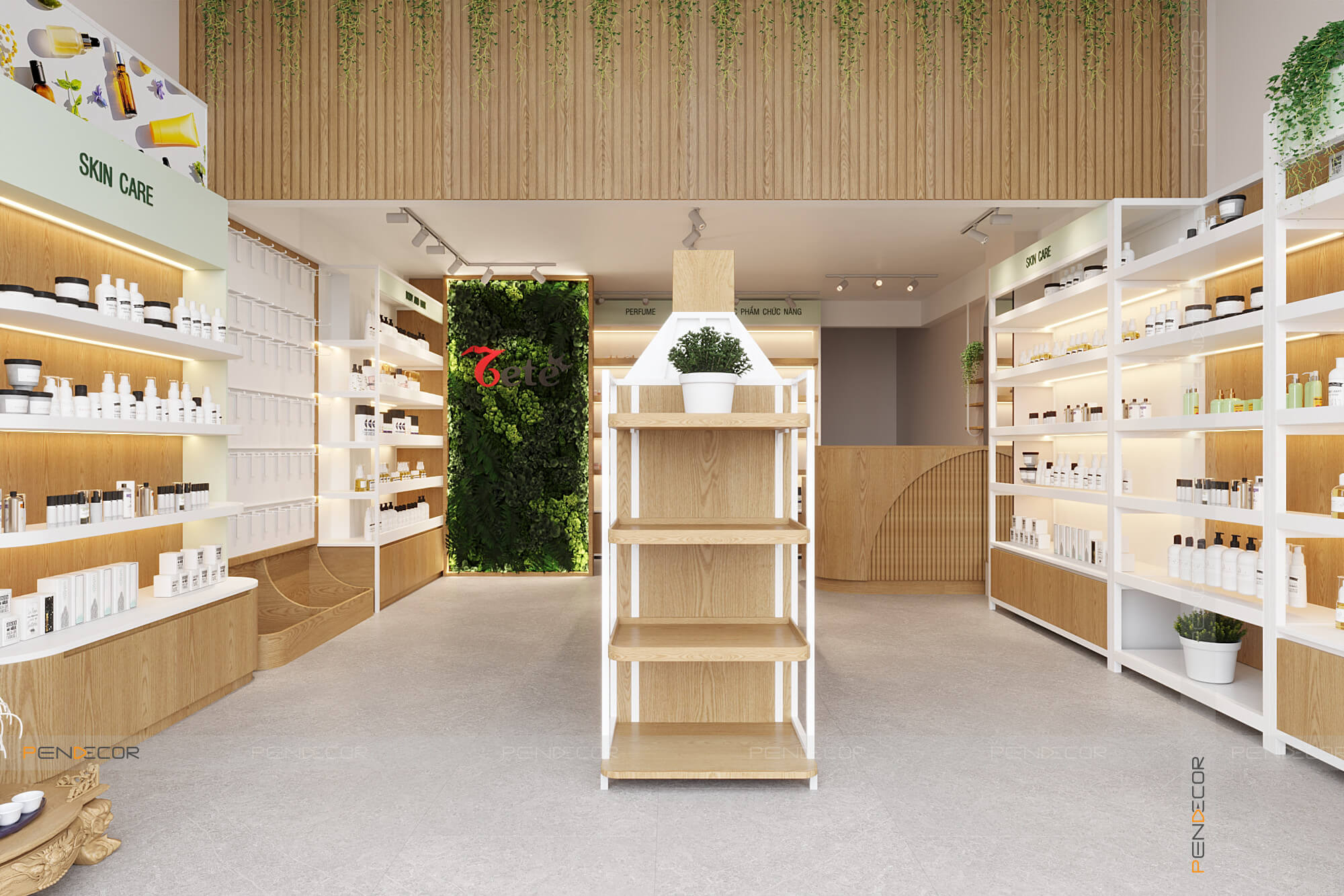 Thiết Kế Shop Mỹ Phẩm TETE