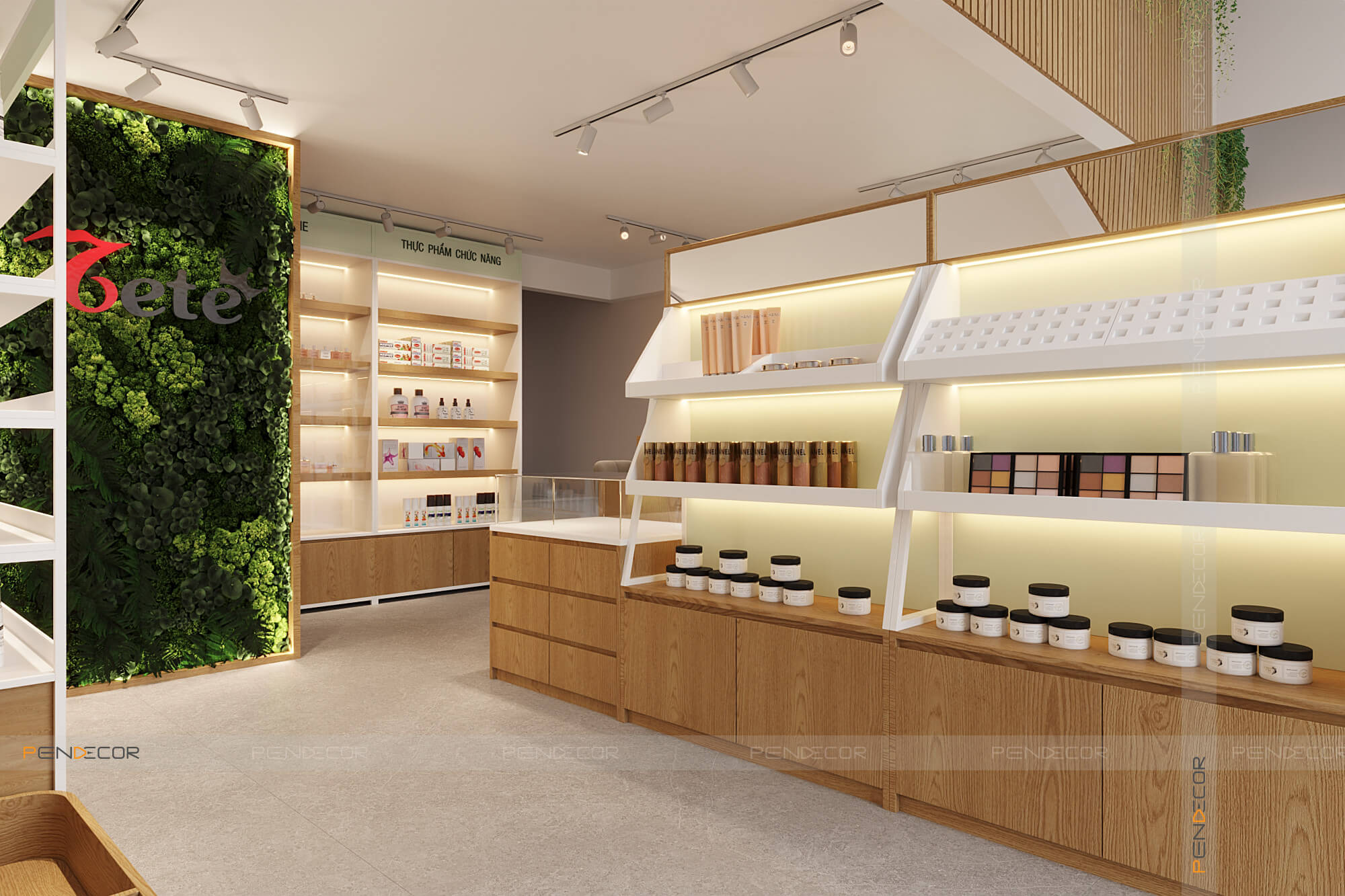 Thiết Kế Shop Mỹ Phẩm TETE