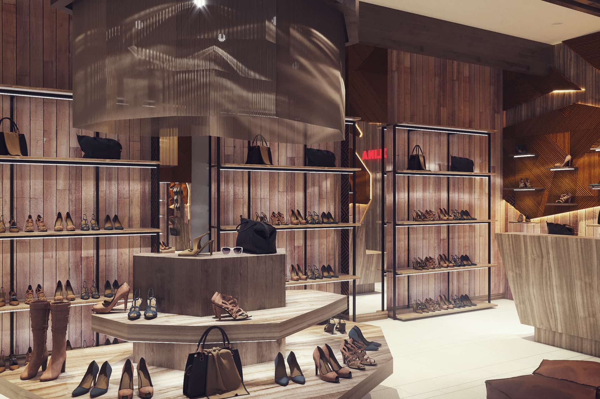 thiết kế shop giày dép đẹp Pendecor