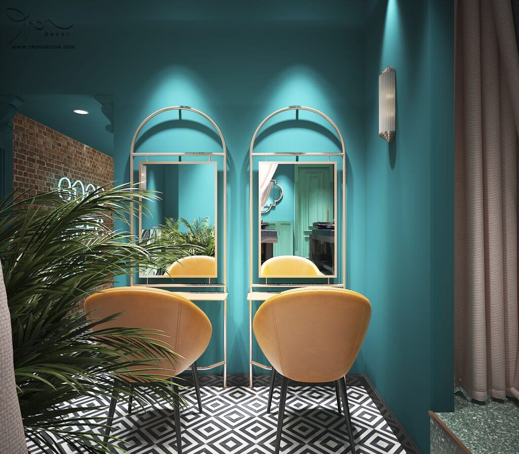 mẫu tiệm nail nhỏ đẹp Pendecor