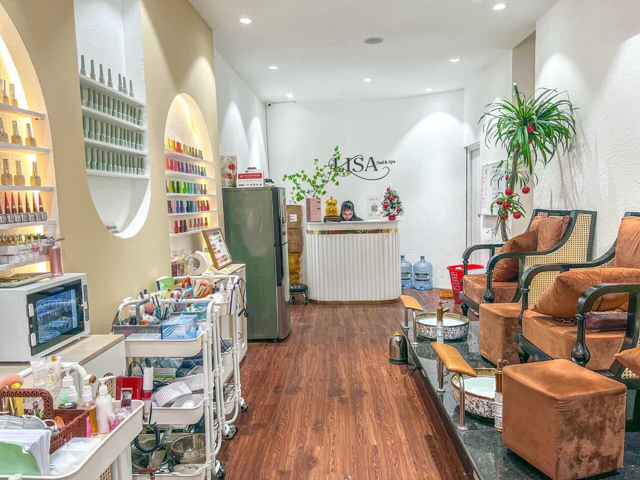 bản thiết kế tiệm nail nhỏ Pendecor