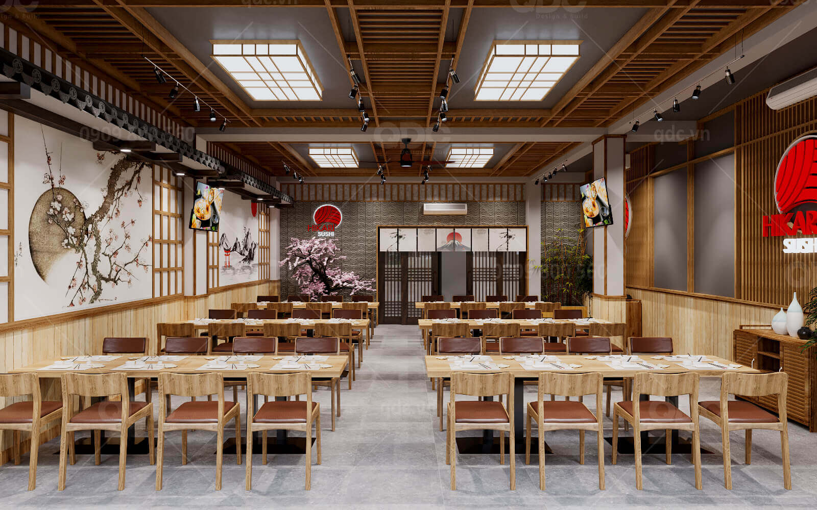 thi công nhà hàng Pendecor