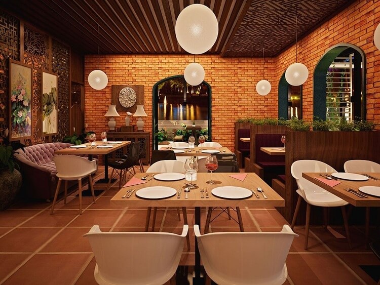 trang trí quán ăn đẹp Pendecor