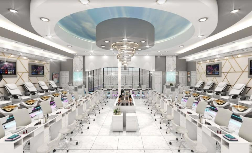 design tiệm nail Pendecor