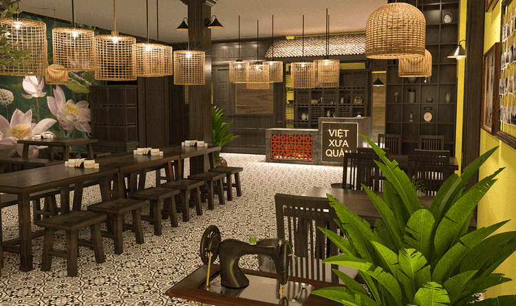 thi công nhà hàng Pendecor
