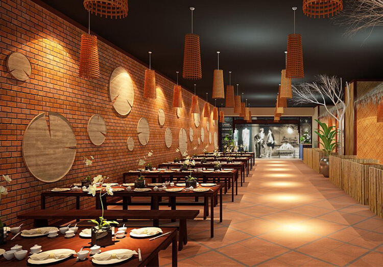 những mẫu thiết kế nhà hàng độc đáo Pendecor