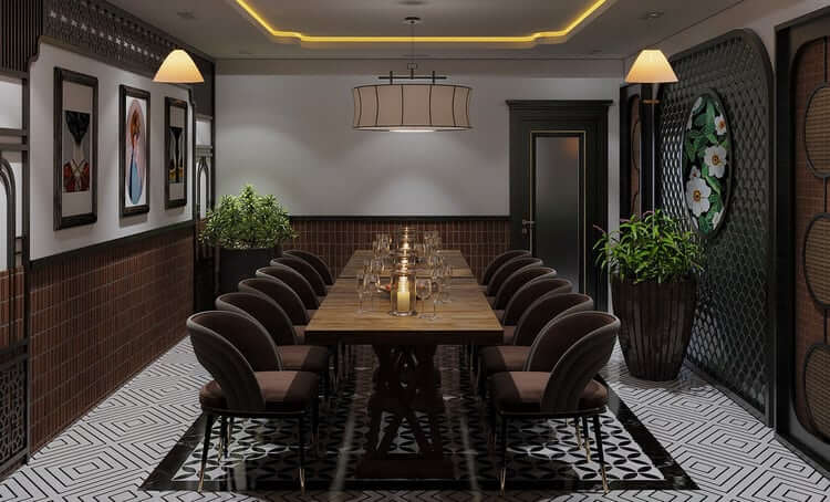 ý tưởng thiết kế nhà hàng Pendecor