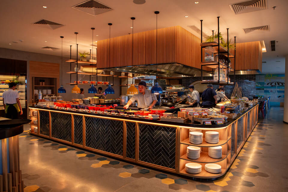 thiết kế nhà hàng buffet Pendecor