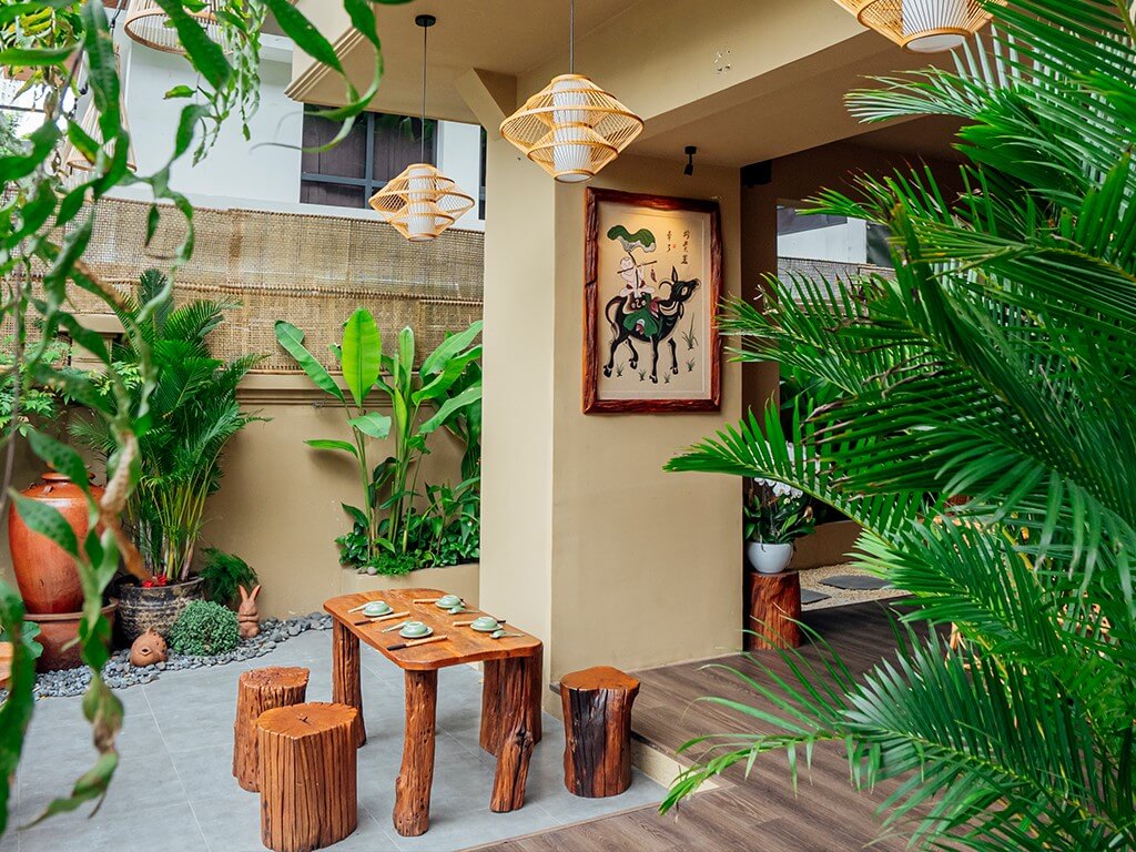 thiết kế quán ăn chay Pendecor