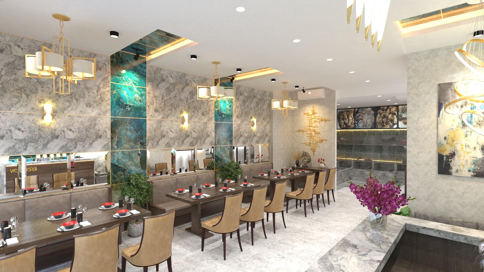 thiết kế quán nhậu hải sản