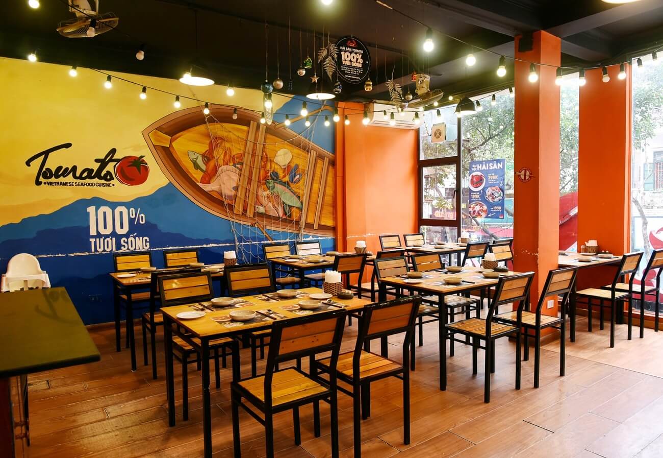 thiết kế quán hải sản