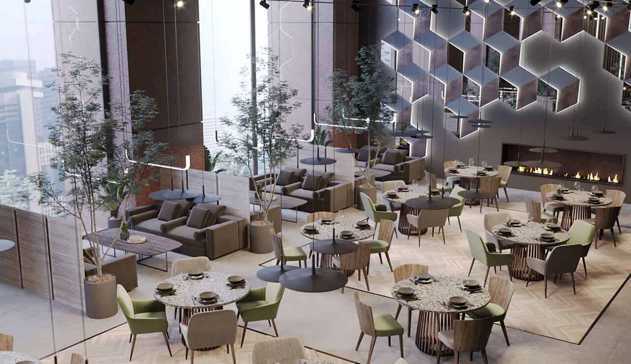 thiết kế quán lẩu nướng đẹp