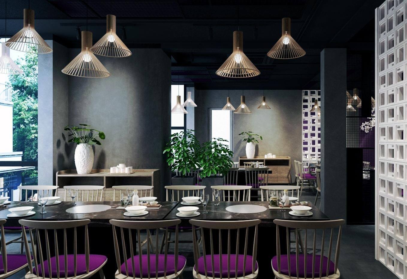 thiết kế quán ăn không gian nhỏ Pendecor