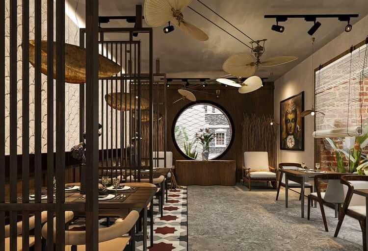 thiết kế nhà hàng nhỏ đẹp Pendecor