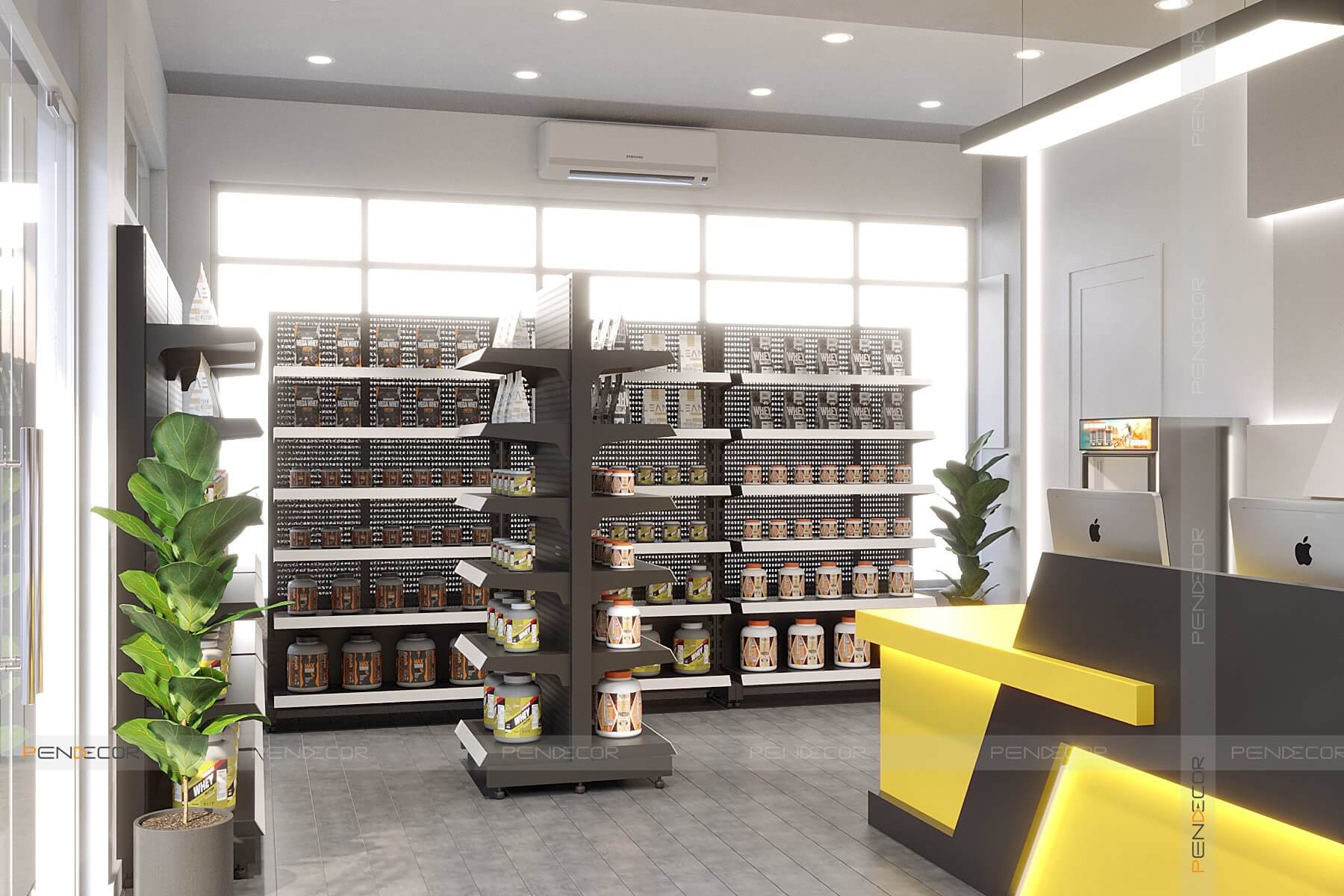 Thiết Kế Cửa Hàng Thực Phẩm Chức Năng Luiz Fitness4