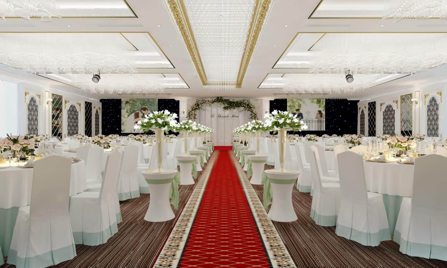 thiet ke nha hang tiec cuoi Pendecor