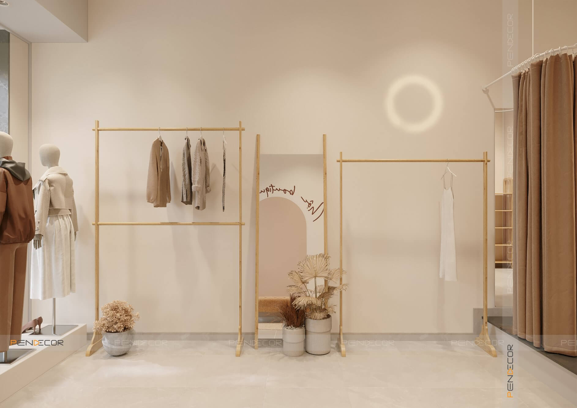 Thiết Kế Shop Thời Trang Nữ Mộc Boutique