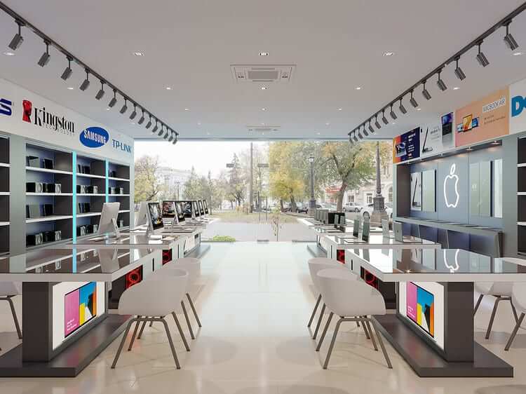 thiet ke noi that showroom Pendecor