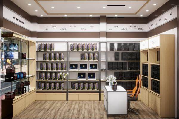 chi phí thiết kế showroom Pendecor