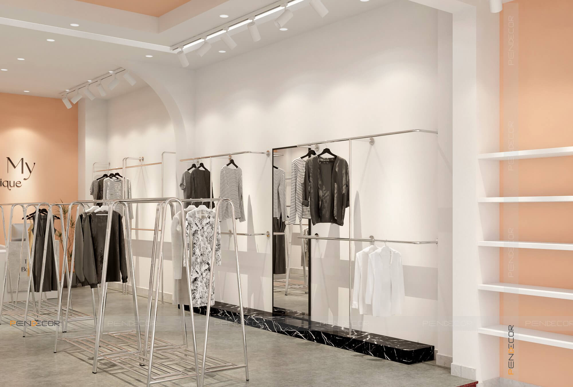 Thiết Kế Shop Thời Trang Nữ Trà My Boutique