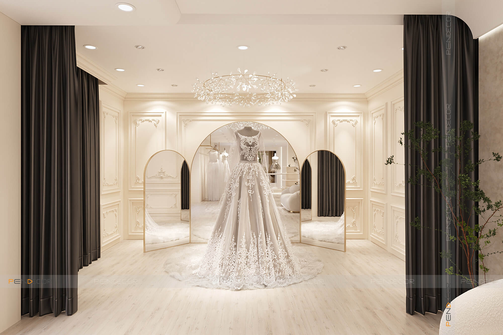 Thiết Kế Showroom Áo Cưới Ngọc Hoà