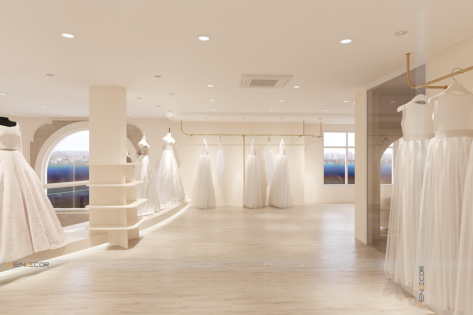 Thiết Kế Showroom Áo Cưới Ngọc Hoà