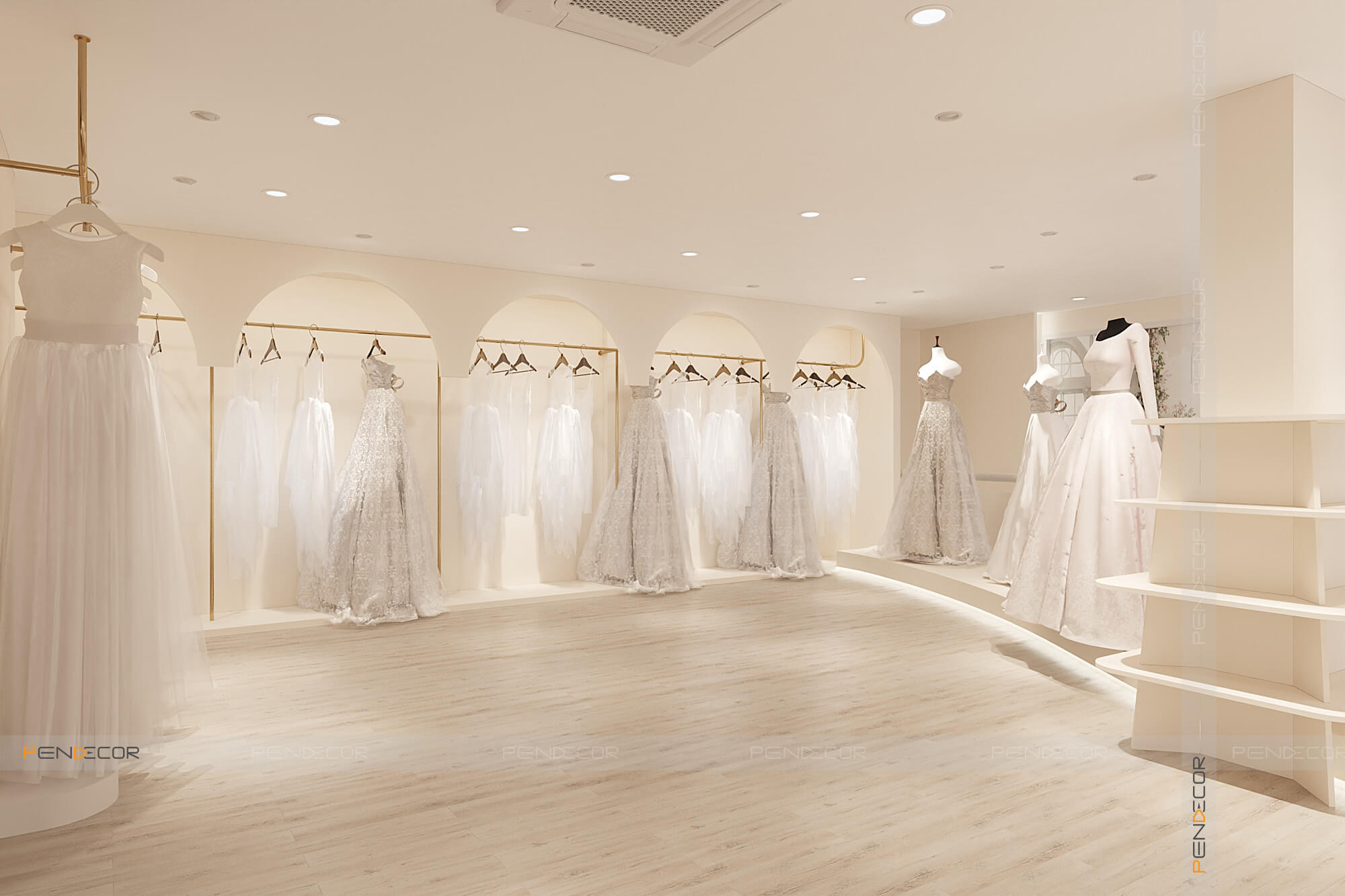 Thiết Kế Showroom Áo Cưới Ngọc Hoà