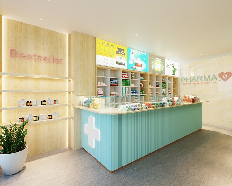 nội thất nhà thuốc Pendecor
