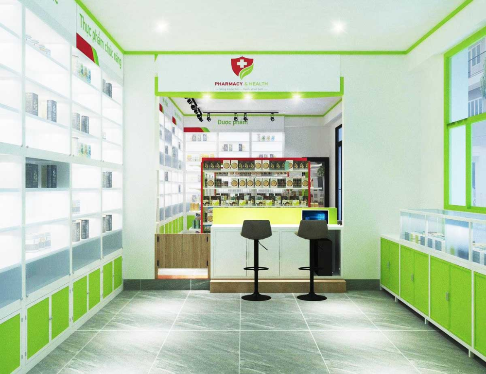 thiet ke nha thuoc tay Pendecor