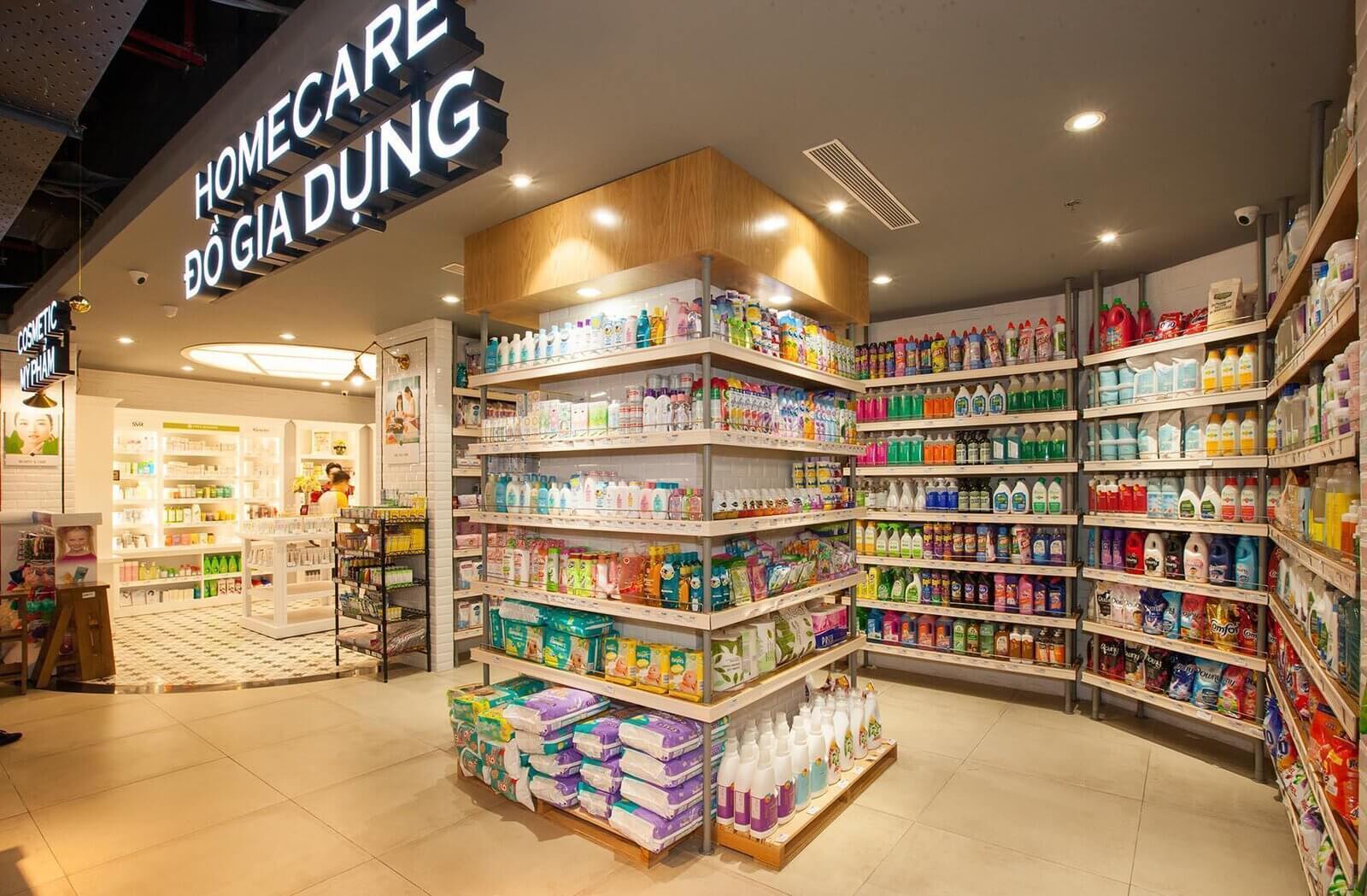 thiết kế siêu thị mini Pendecor