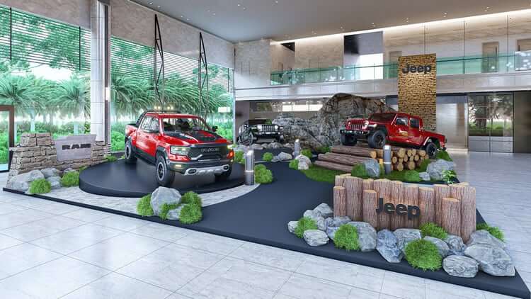 chi phí thiết kế showroom Pendecor