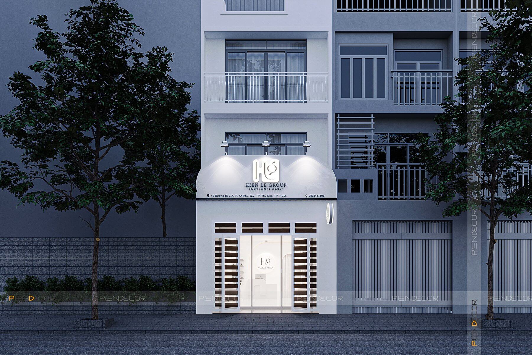 Thiết Kế Shop Mỹ Phẩm Hien Le Group