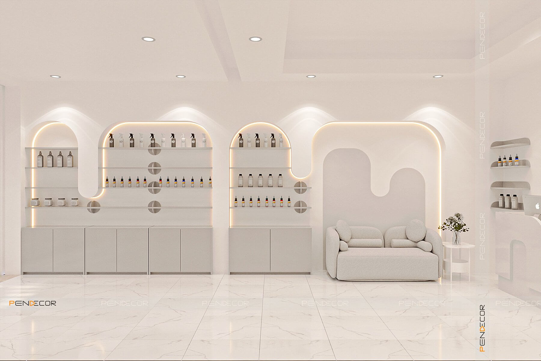 Thiết Kế Shop Mỹ Phẩm Hien Le Group