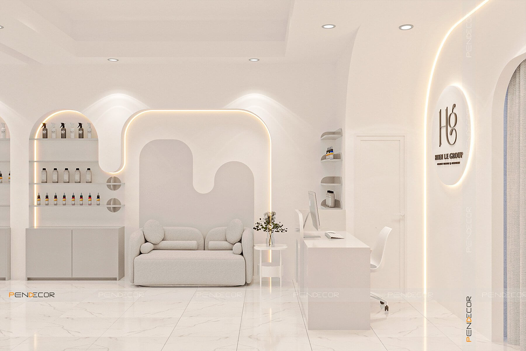 Thiết Kế Shop Mỹ Phẩm Hien Le Group