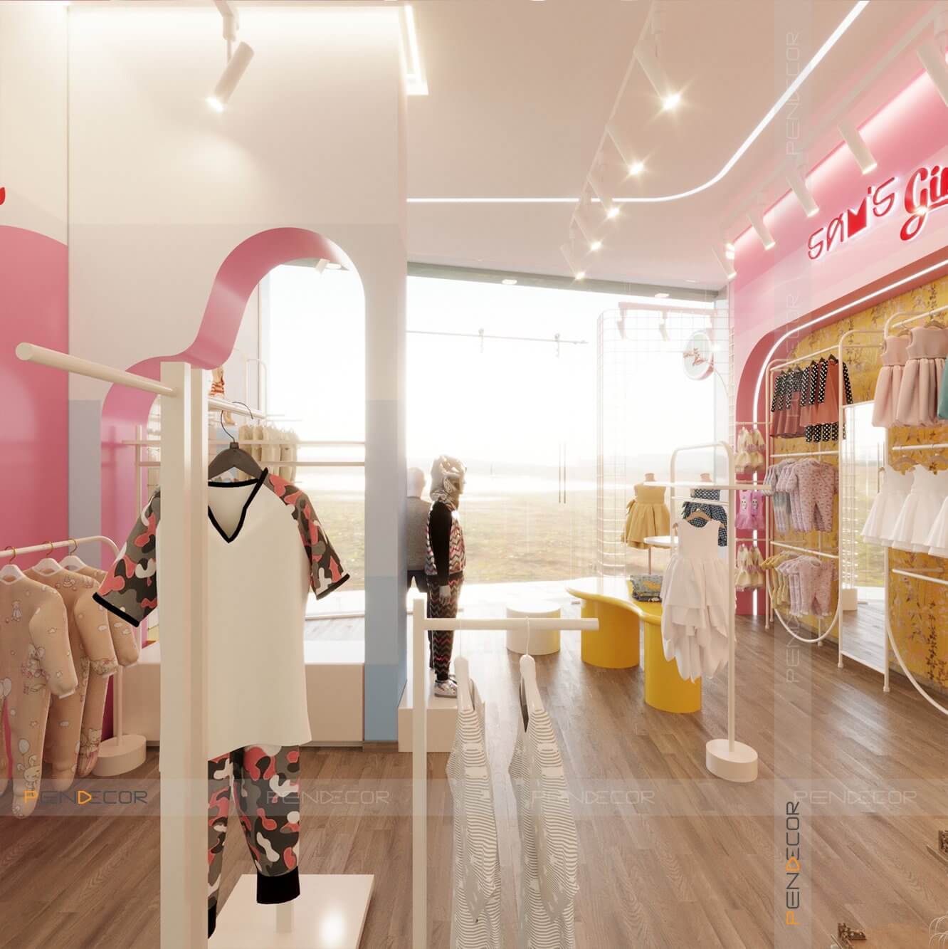 Thiết Kế Shop Thời Trang Trẻ Em Sam's House