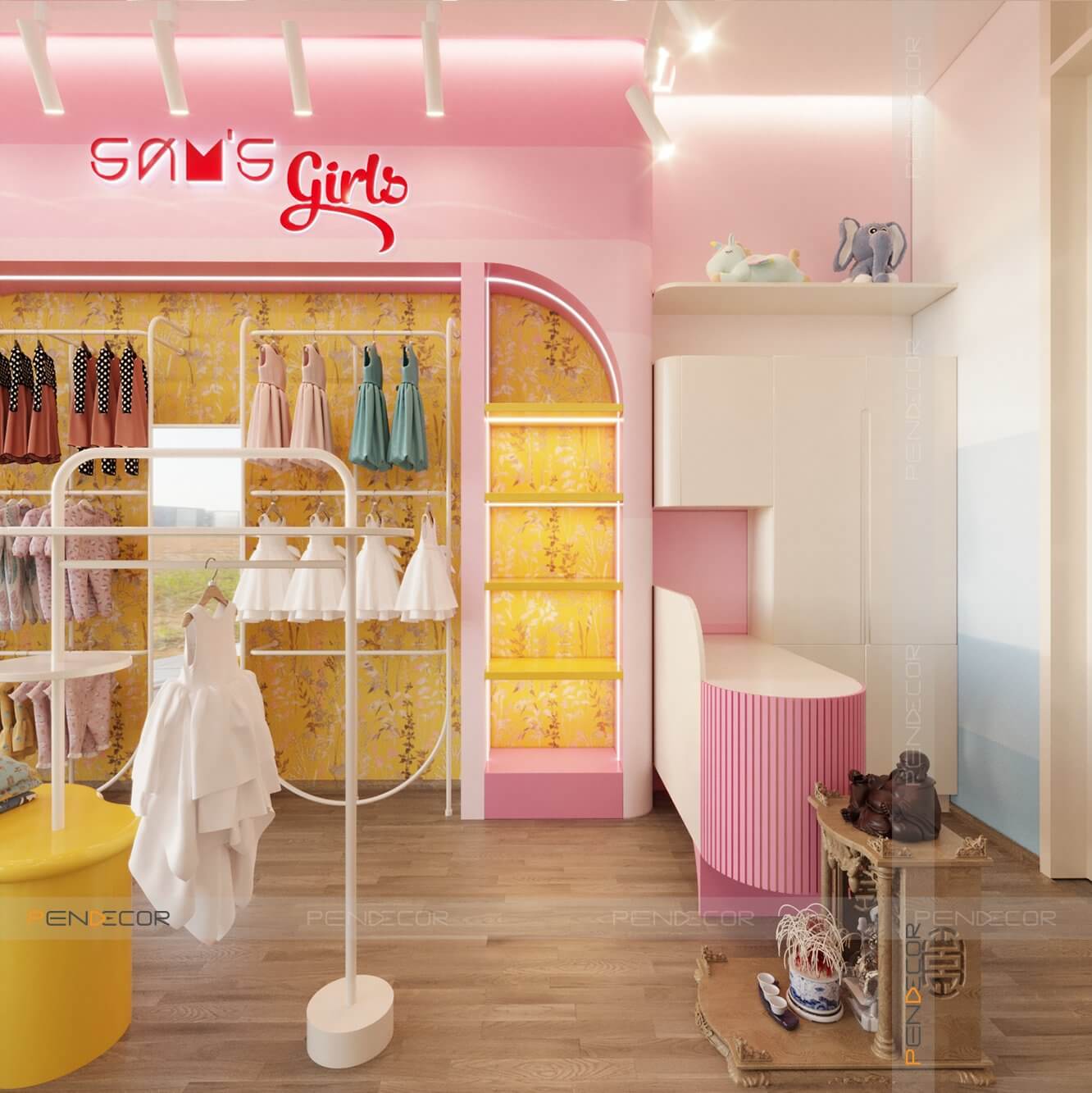 Thiết Kế Shop Thời Trang Trẻ Em Sam's House