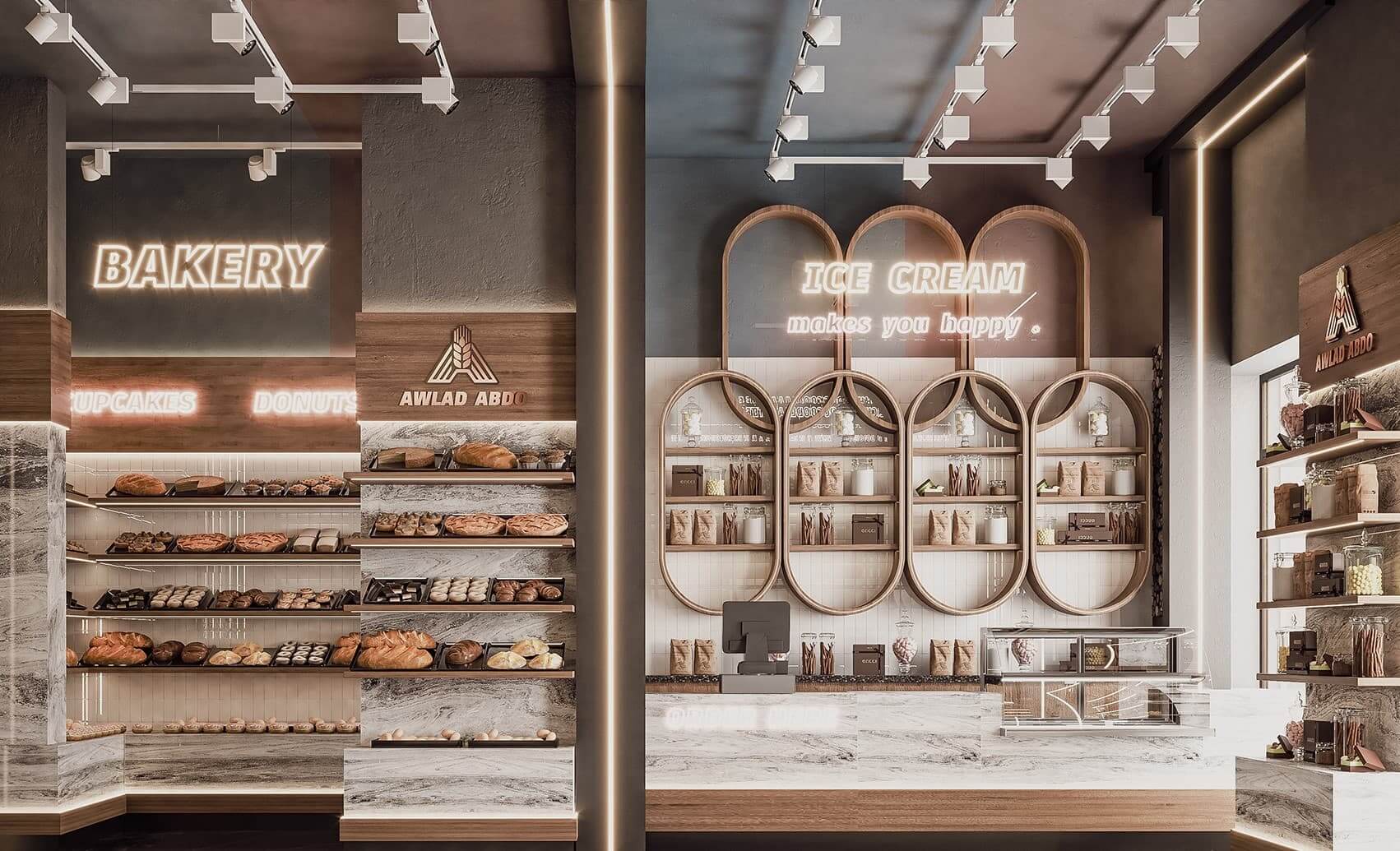 thiết kế quán cà phê Pendecor